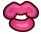 Kissing Lips Animation Emoticons